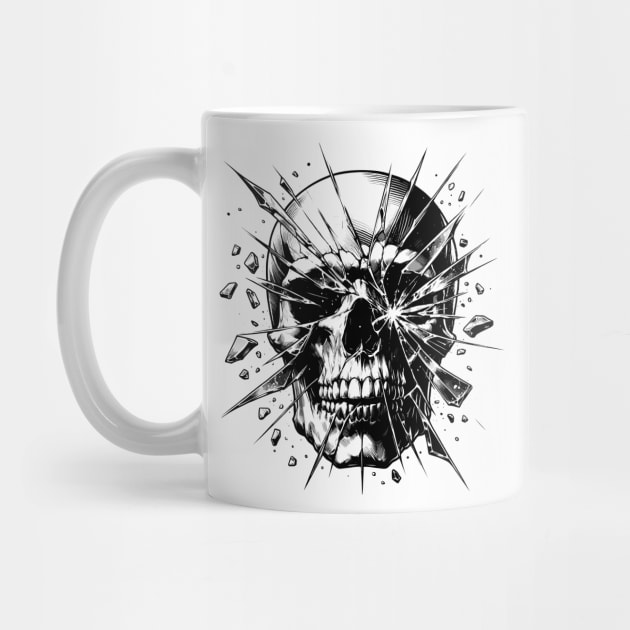 Broken crystal Skull by PrintSoulDesigns